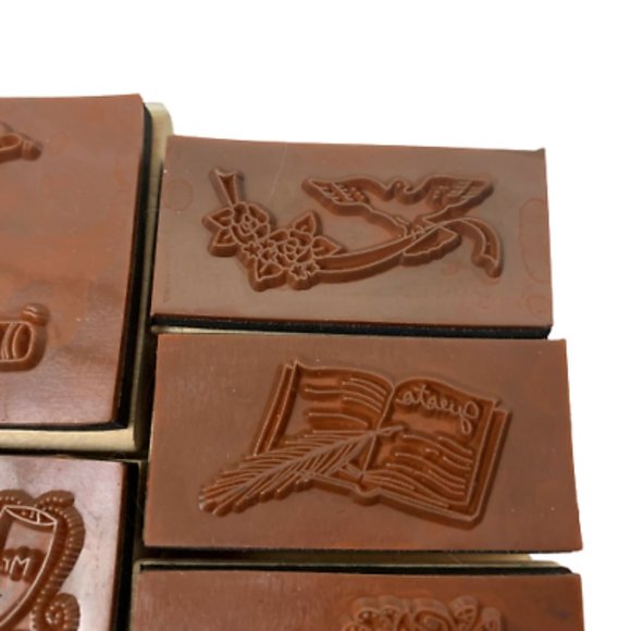 Rubber Stamps Lot of 6 Wedding Just Married Shower Wood Westwater Enterprises - Picture 10 of 10